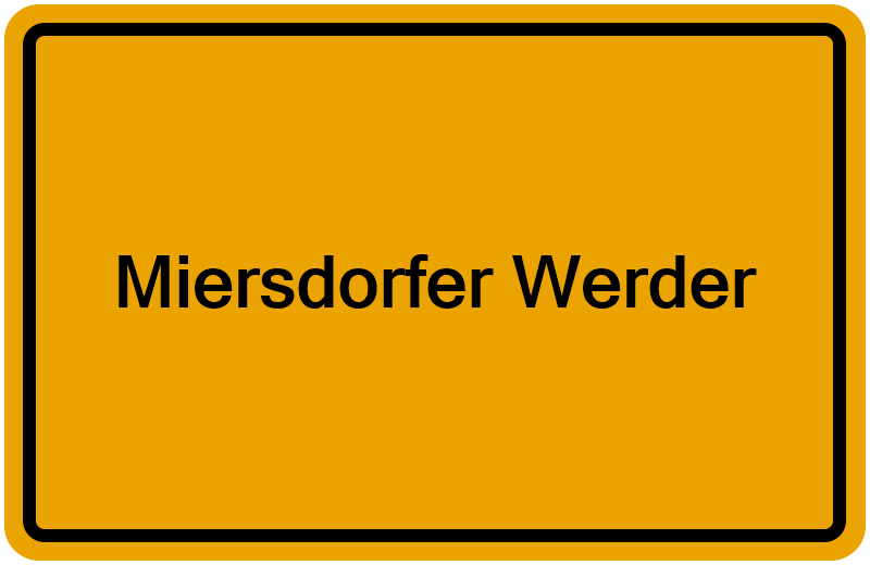 Handelsregisterauszug Miersdorfer Werder
